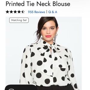 Polka Dot Blouse - Black and White
